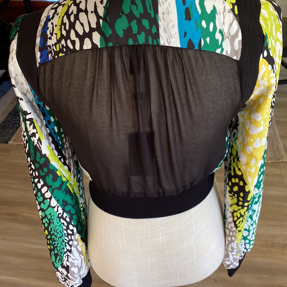 Bcbgmaxazria Multicolor Patterned Jacket - image 4